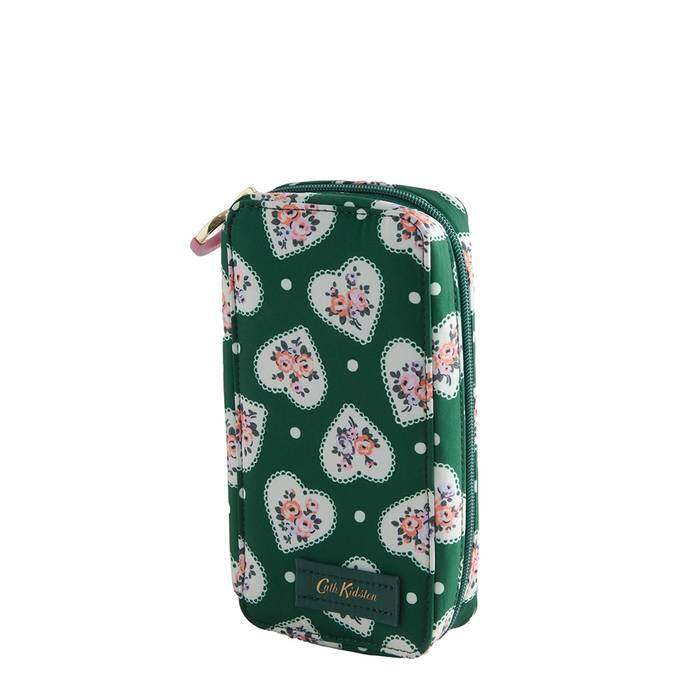 Female Jewellery Box Lace Hearts Green