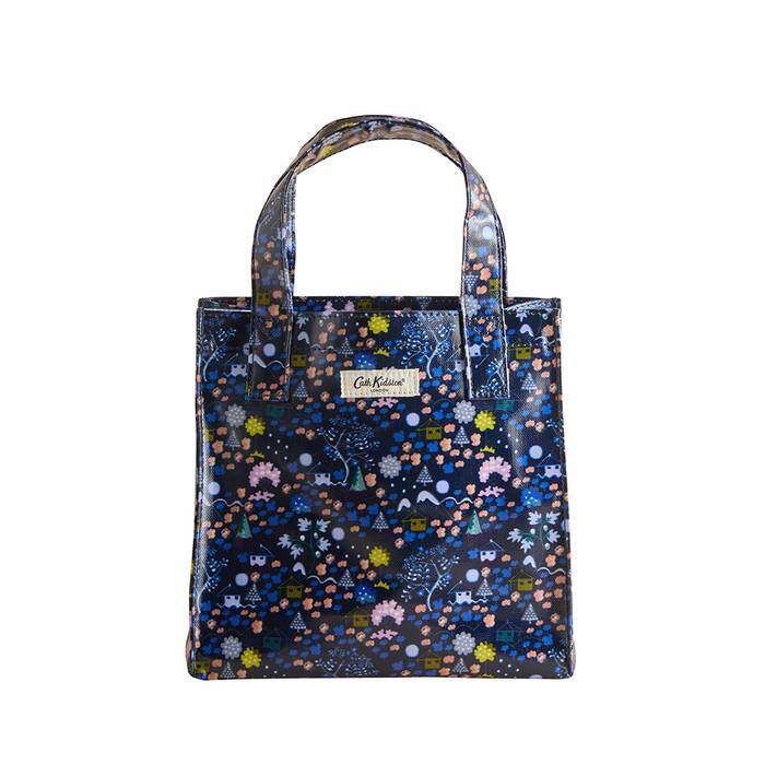 Female Small Bookbag Tiny Town Navy 1