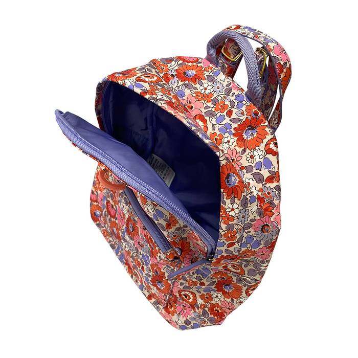 Female Compact 2 in 1 Mini Backpack Archive Ditsy Pink 1