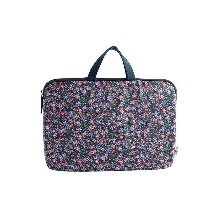 Female 15" Laptop Case Raindrops Navy 1