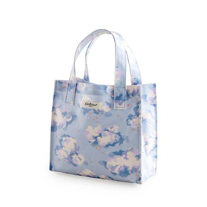 Female Small Bookbag Silver Linings Blue