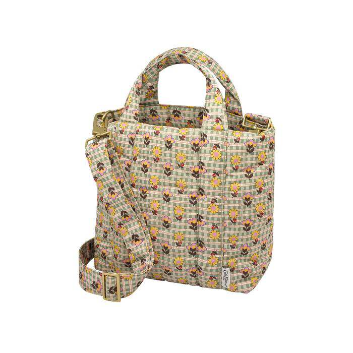The Quilt Cross Body Check Ditsy Green