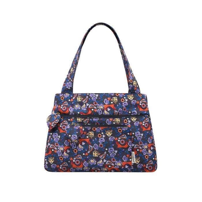 Pinball Ditsy Recycled Meduim Shoulder Bag Purple