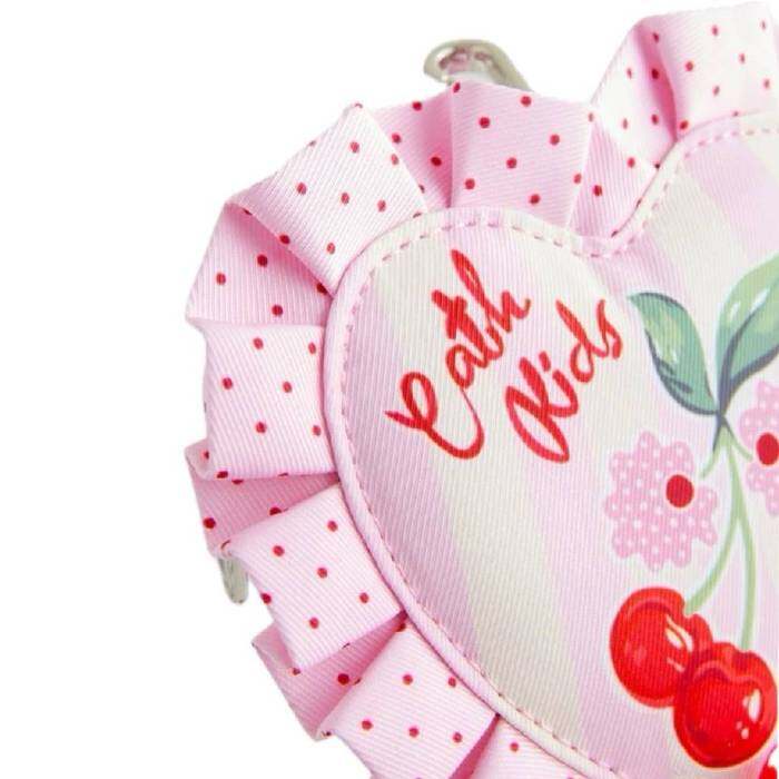 Kids Girl Purse Cherry Stripe Pink 1