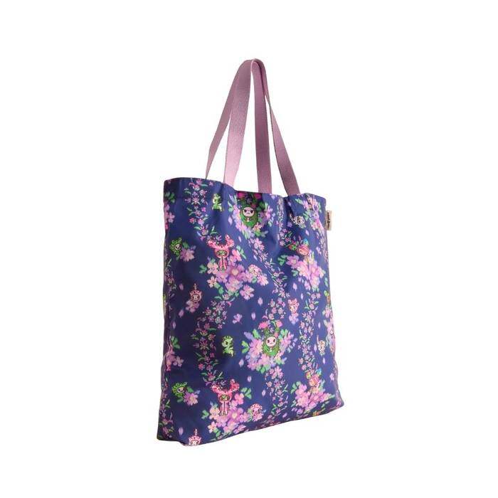 Female Foldaway Tote Tokidoki Cactus Wiggle Navy