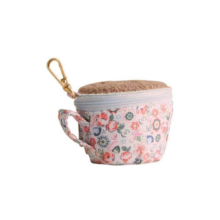 Female Clip on Purse Pearly Queen Ditsy Cream