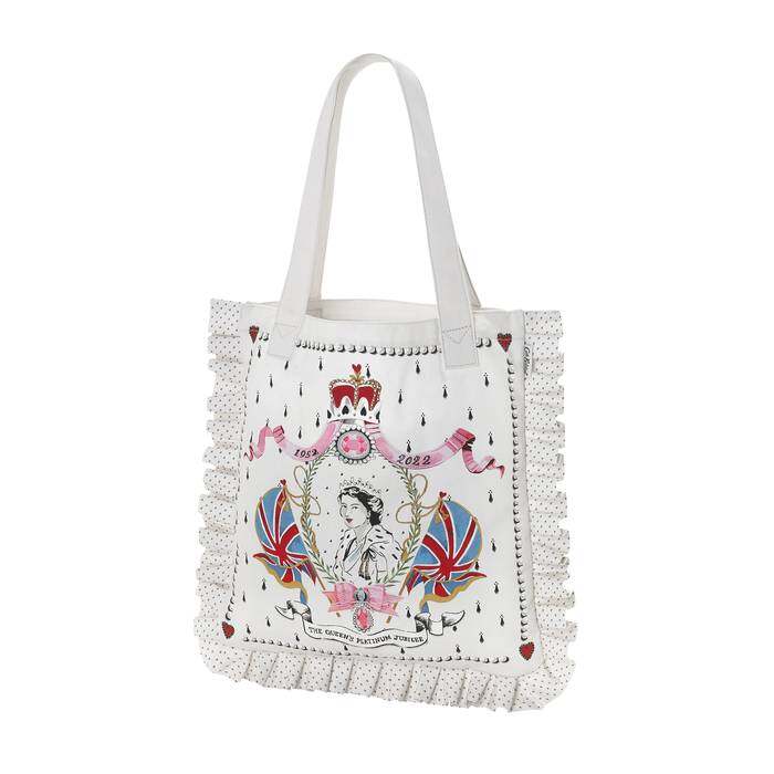 Frill Tote Queen Placement Cream