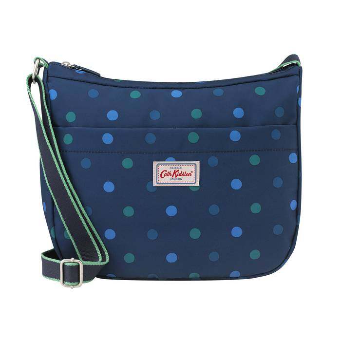 Medium Zip Messenger Power Spot Navy