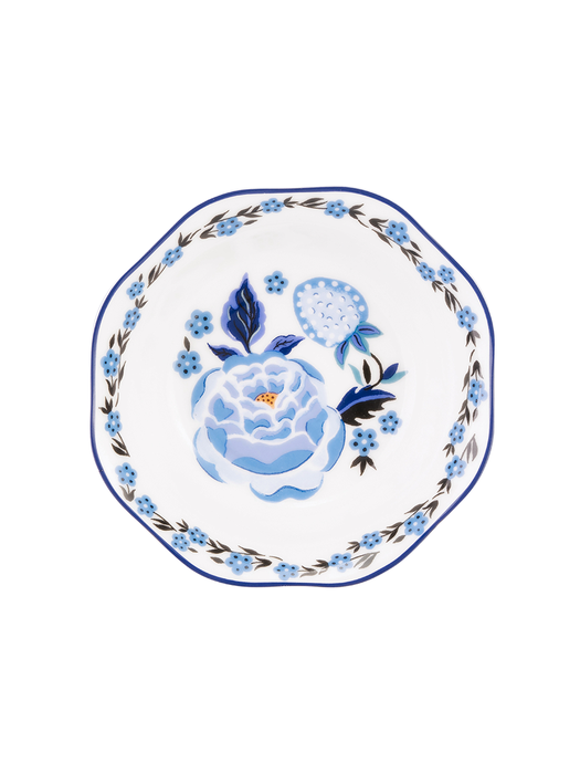 Strawberry Garden Strawberry Garden Blue New Bone China Cereal Bowl Blue