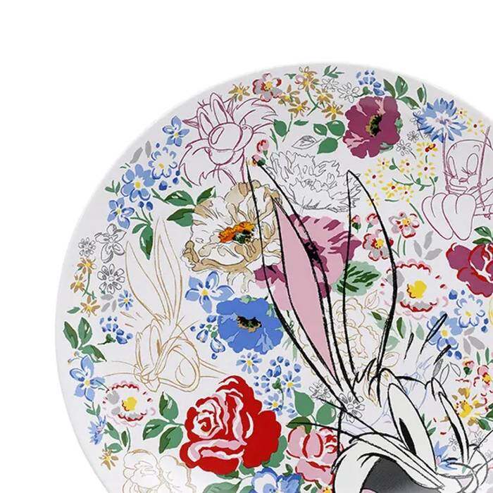 LT Side Plate Tunes and Blooms Cream 1