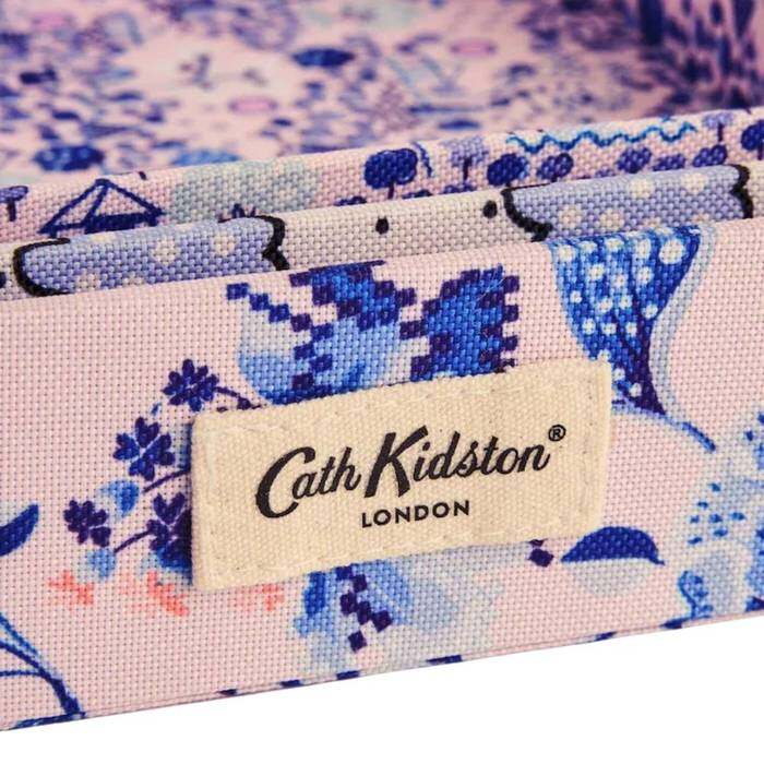 Set of 3 Tray Mystery Floral Posey Spot Blue 1