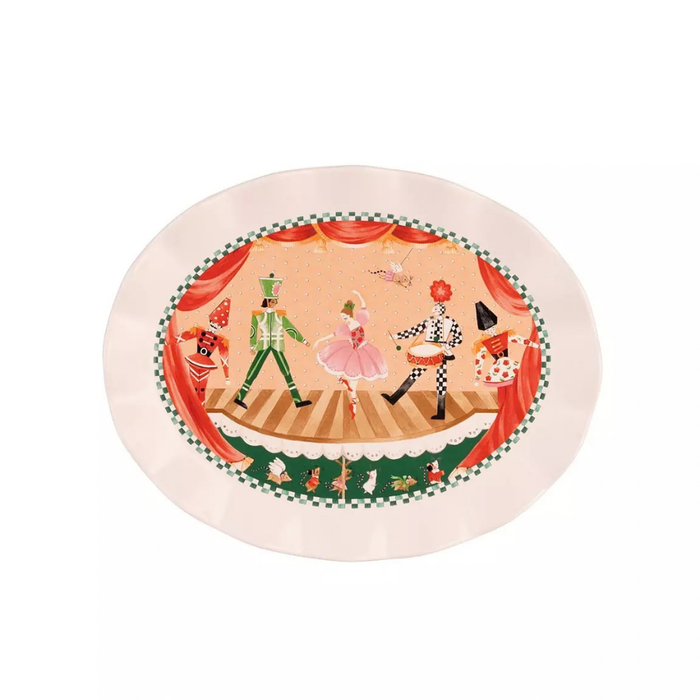 Multi-Color Oval Platter Nutcracker