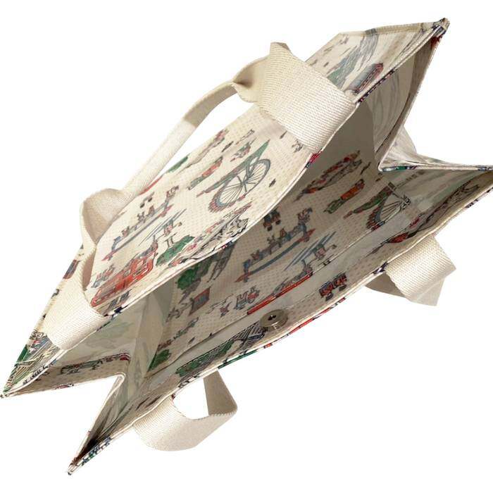 Female Medium Bookbag Lovely London Ecru 1