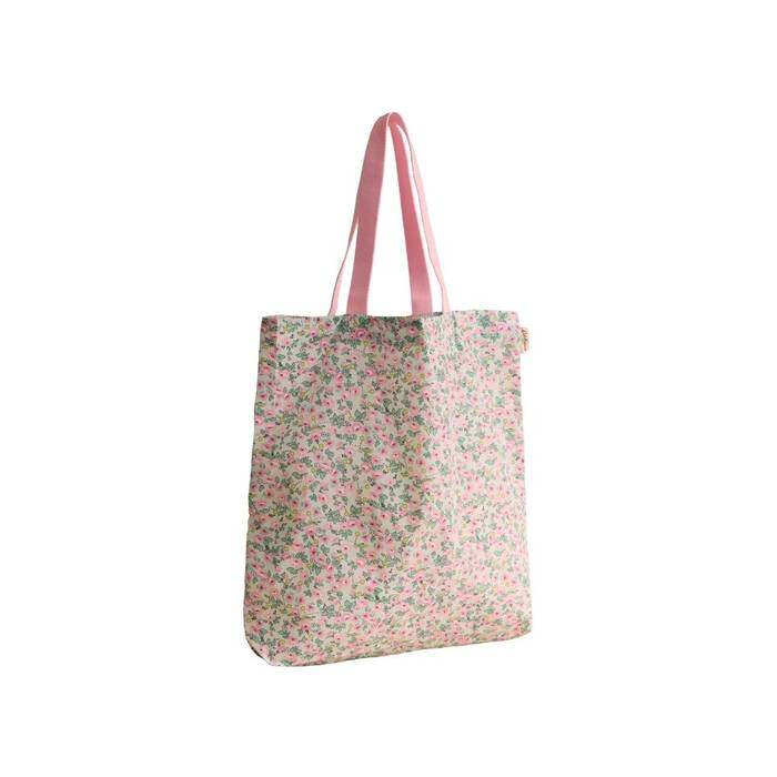 Female Foldaway Tote Tennis Ditsy Green