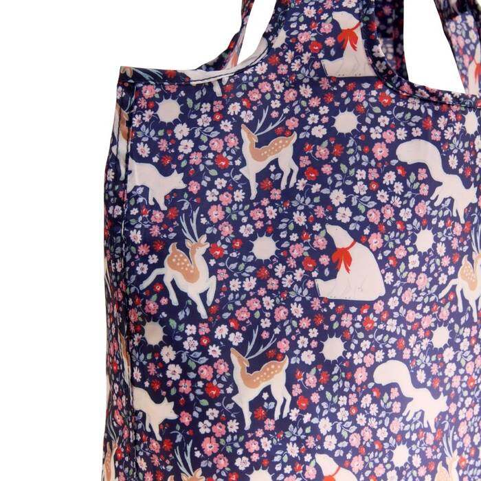 Female Foldaway Shopper Polar Ditsy Navy 1