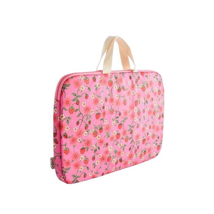 15" Laptop Case Sleeve Strawberry Small Pink