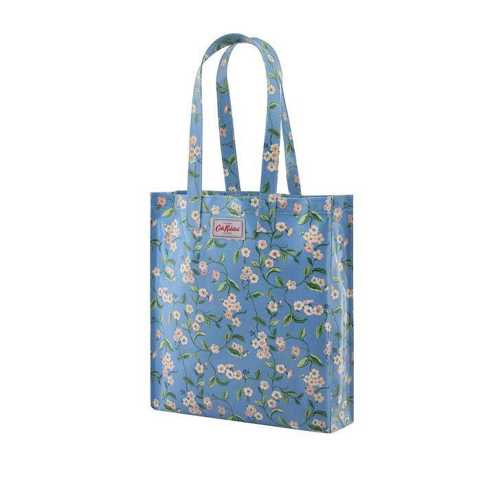 Shiny Bookbag Forget me not Mid Blue 1