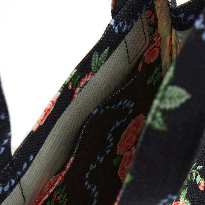 Female Small Bookbag Rose Flutter Black 1