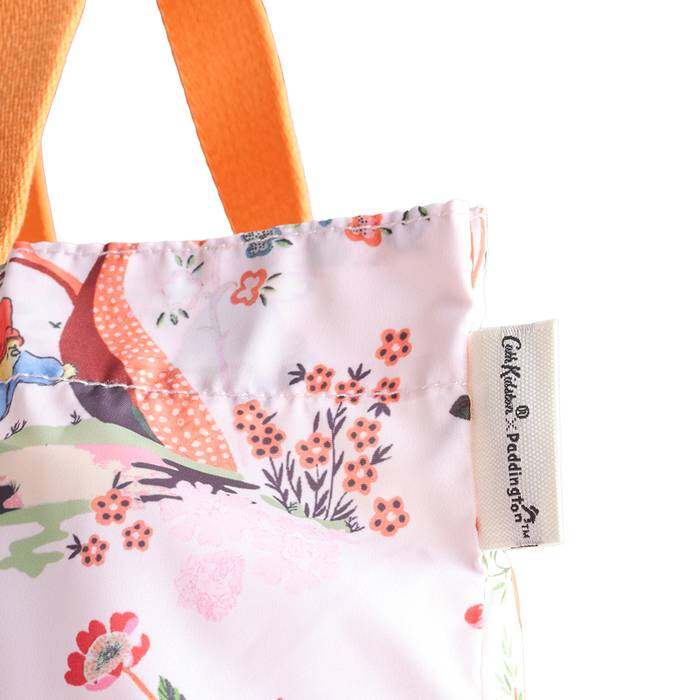 Female Foldaway Tote Paddington Oranges Ecru 1
