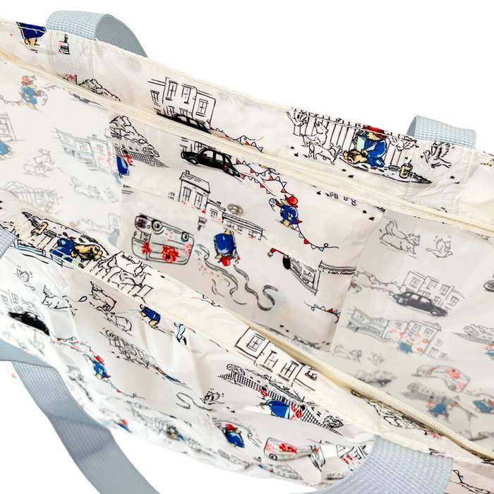 Large Foldaway Tote Paddington Ecru 1