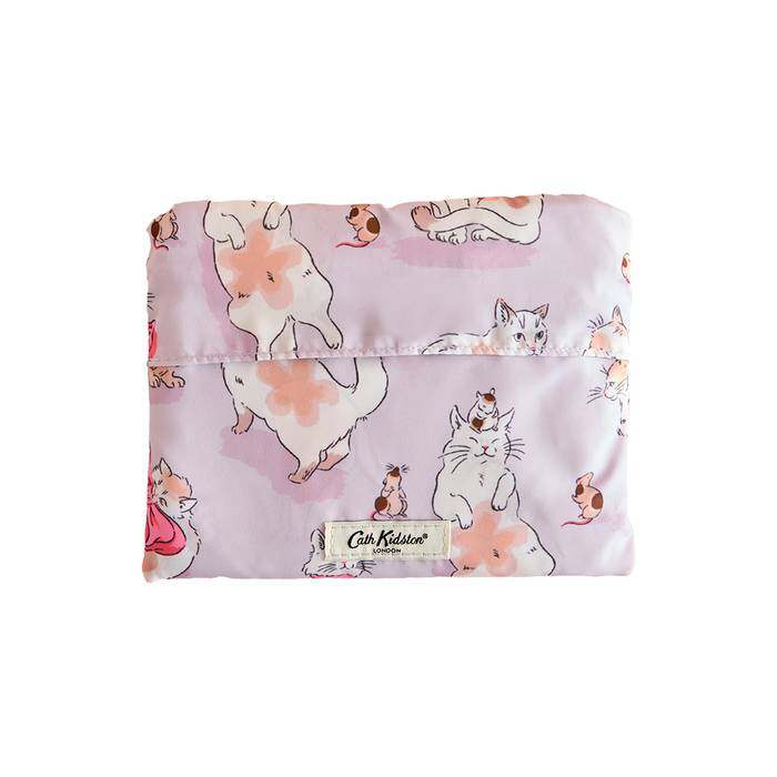 Female Foldaway Crossbody Cats & Mouse Pink 1