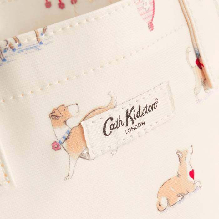 Female Small Bookbag Queenies London Cream 1