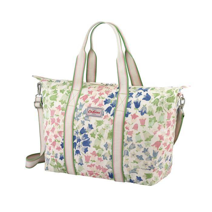 Foldaway Overnight Bag Painted Bluebell Warm Cream 1