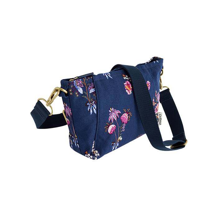 Compact Zipped Messenger Friendship Bunch Navy