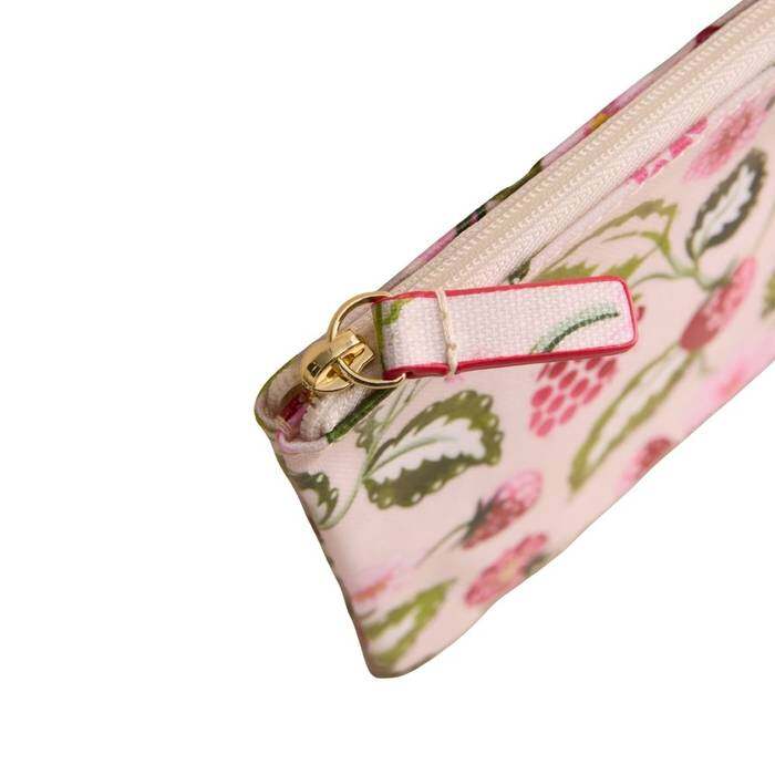 Female Zip Purse Strawberry Garden Ecru 1