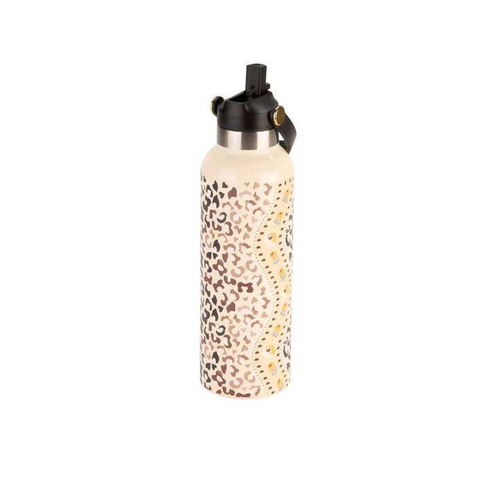 Stainless Steel Bottle 500ML Leopard Yellow 1