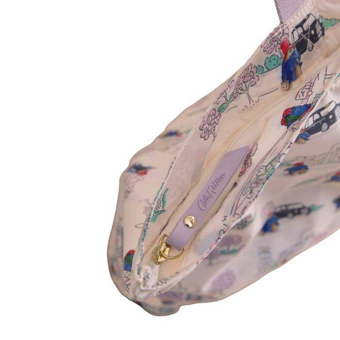 Female Large Foldaway Tote Paddington Around the World Ecru 1