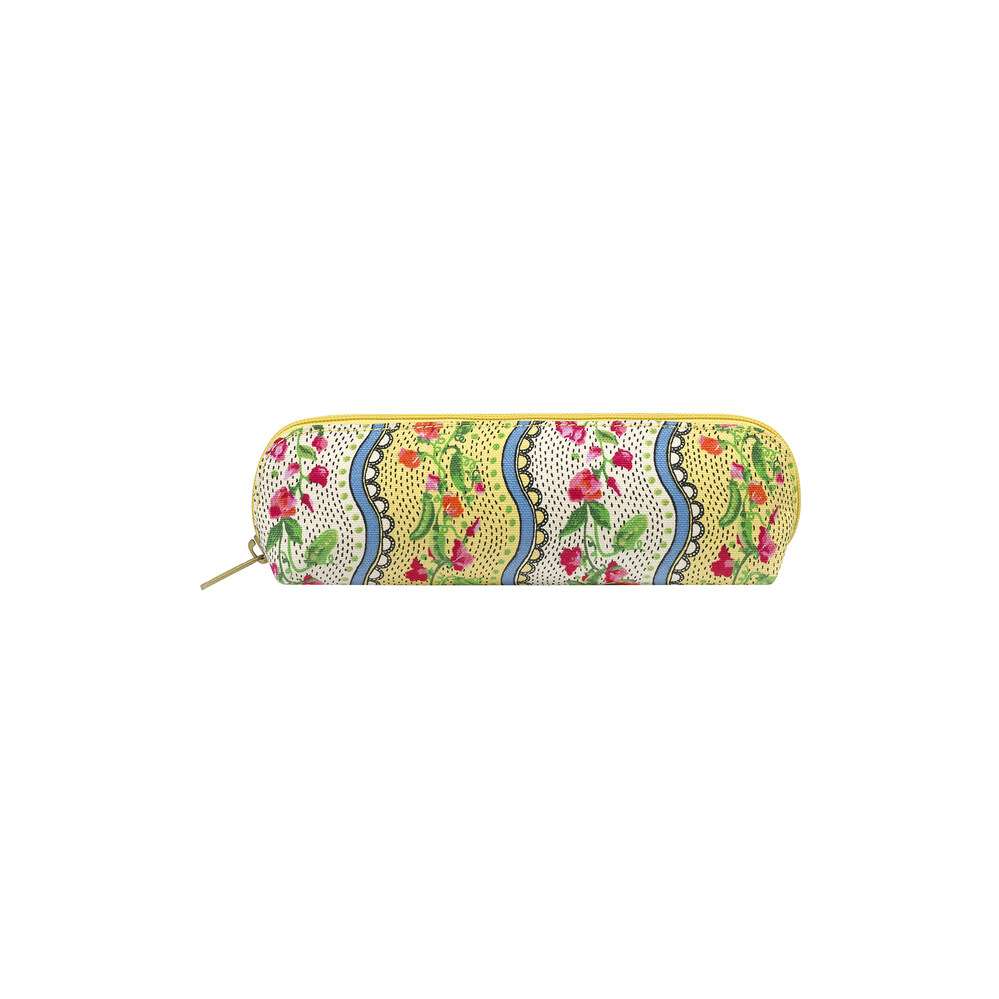 Curved Pencil Case Sweet Pea Yellow Women s Kids Bags