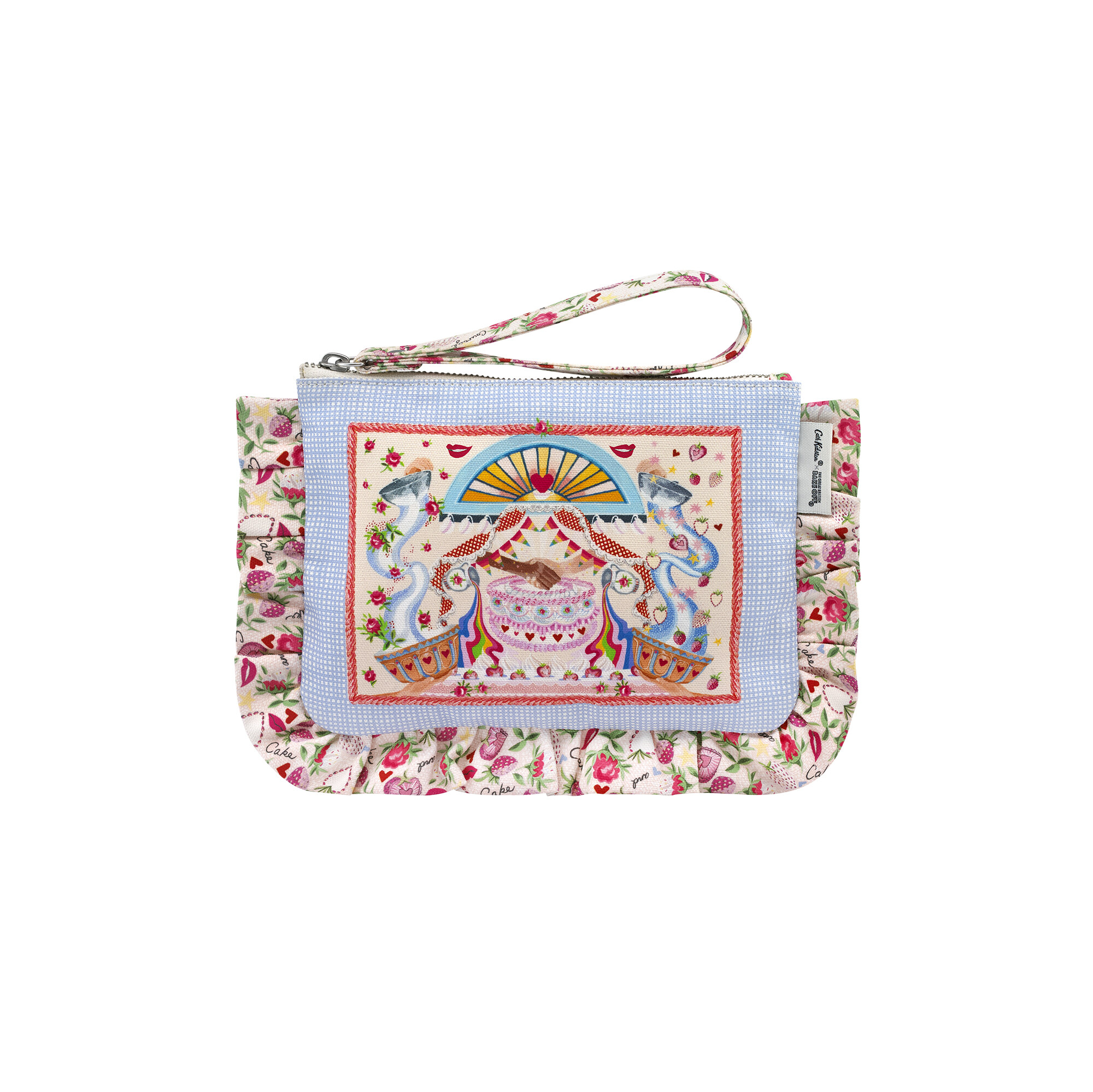 Frill Wristlet Pouch GBBO Frill Pouch Pink/Cream - Women's, Kids Bags,  Fashion, Gifts | Cath Kidston