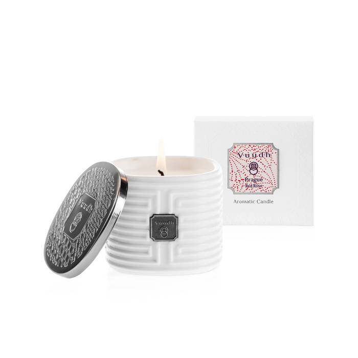 VUUDH AROMATIC CANDLE PRAGUE (RED ROSE) 190 G