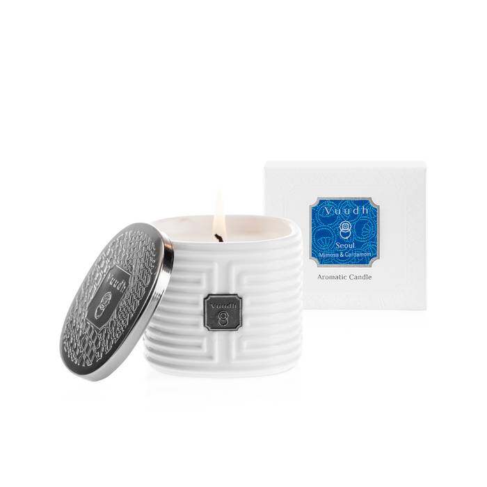 VUUDH AROMATIC CANDLE SEOUL (MIMOSA & CARDALMOM) 190 G