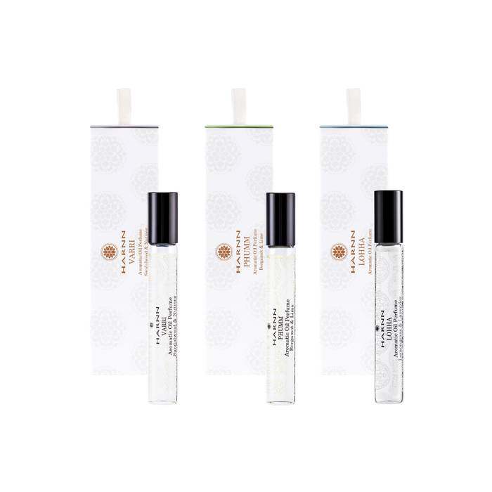 HARNN AROMATIC OIL PERFUME SET A PEACE OF MIND (VARRI-PHUMM-LOHHA)