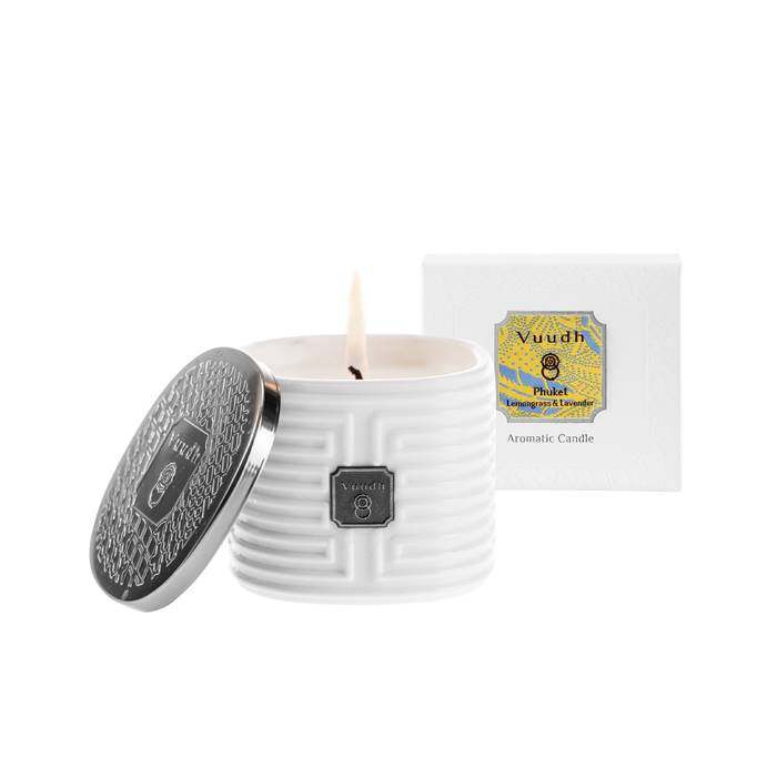 VUUDH AROMATIC CANDLE PHUKET ( LEMONGRASS & LAVENDER ) 190 G