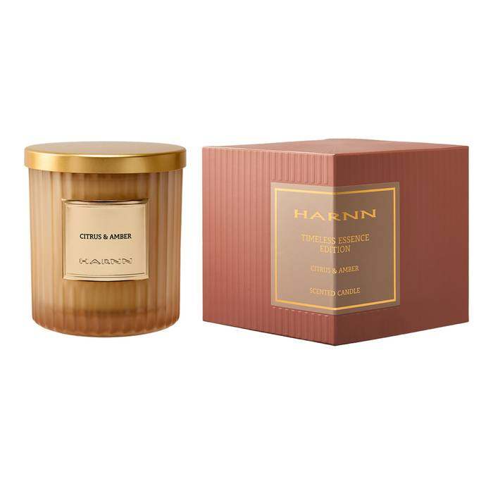 HARNN CITRUS & AMBER SCENTED CANDLE 180 G