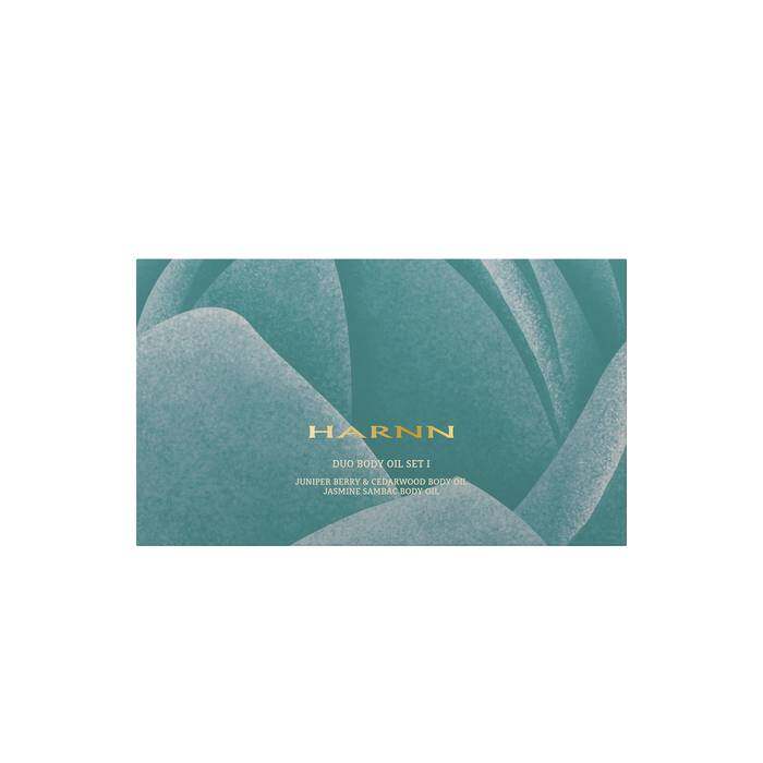 HARNN JUNIPER BERRY CEDARWOOD & JASMINE SAMBAC DUO BODY OIL SET 20 ML 1