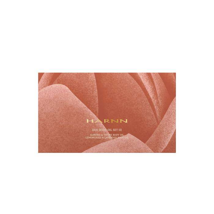 HARNN ALMOND THYME & LEMONGRASS LAVENDER DUO BODY OIL SET 20 ML 1