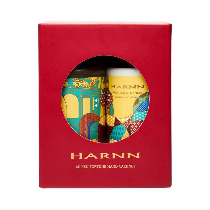 HARNN SILKEN FORTUNE HAND CARE SET - ORIENTAL ROSE & AMBER