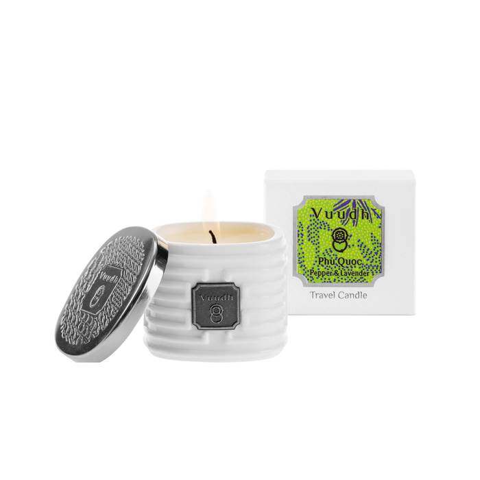 VUUDH TRAVEL CANDLE PHU QUOC (PEPPER & LAVENDER) AROMATIC CANDLE 35 G
