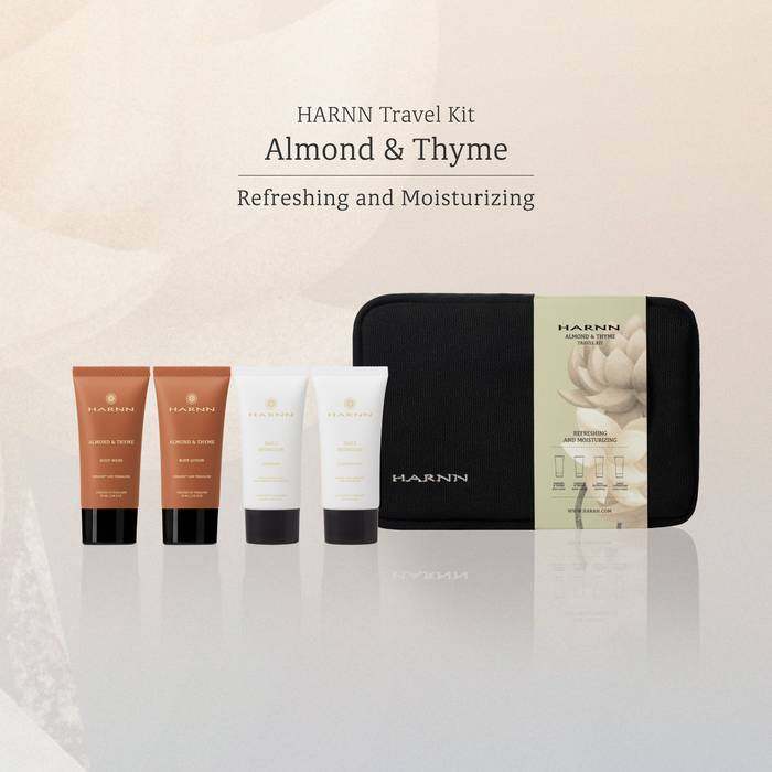 HARNN ALMOND & THYME TRAVEL KIT SET