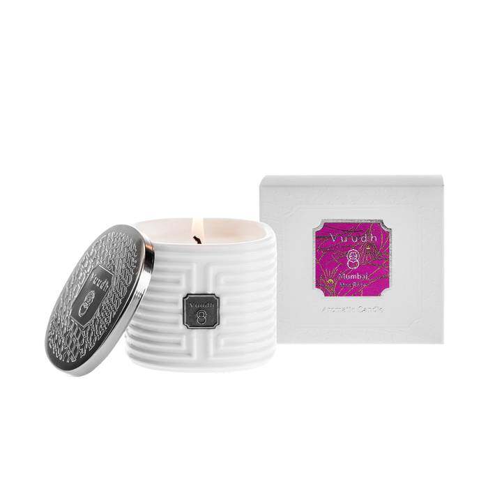 VUUDH AROMATIC CANDLE MUMBAI ( MON ROSE ) 190 G