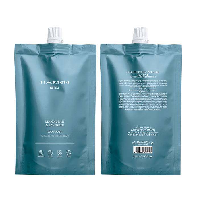HARNN LEMONGRASS & LAVENDER BODY WASH-REFILL 500 ML