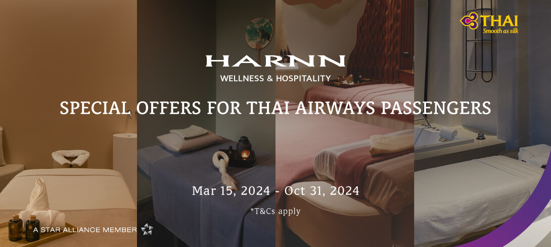 EXCUSIVE OFFERS FOR THAI AIRWAYS PASSENGERS